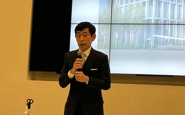 杖村社長は重点ビジネス領域を7本柱で取り組む姿勢を強調した