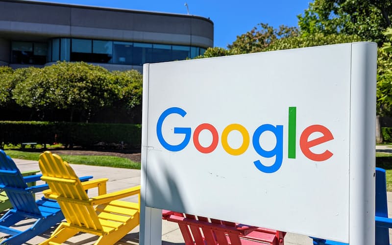 米グーグル親会社、アルファベットのネット広告事業の売り上げは前年同期比で微減だった(カリフォルニア州のグーグル本社)